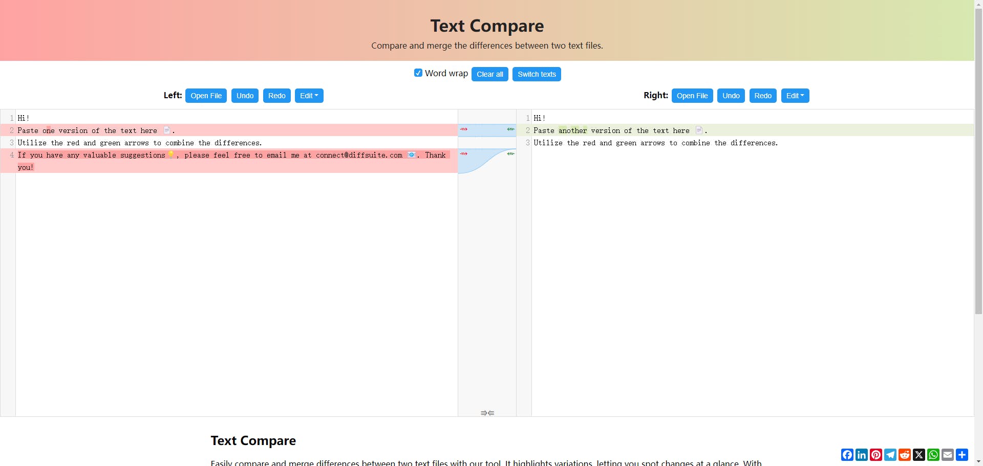 Text Compare & Merge media 1