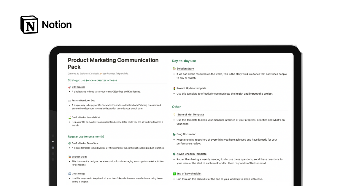 Product Marketing Communication Kit gallery image