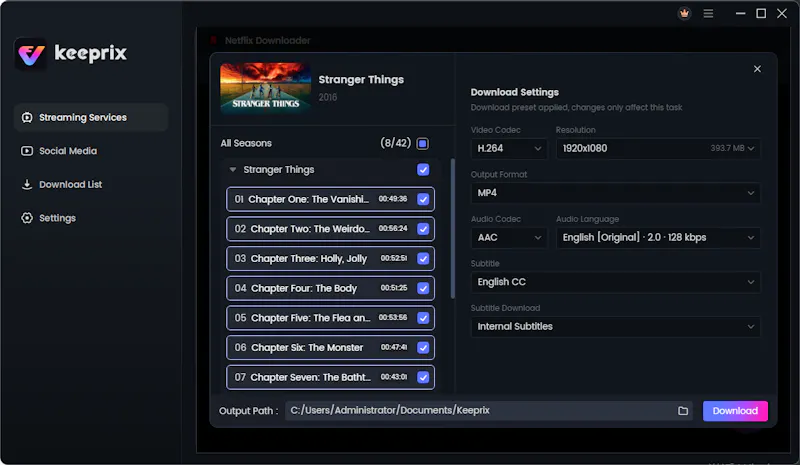 Keeprix Video Downloader screenshot 3