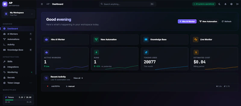 Agentic Infrastructure Platform screenshot 3