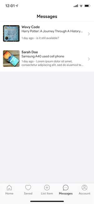 Bazaar | iOS Social Listings App gallery image
