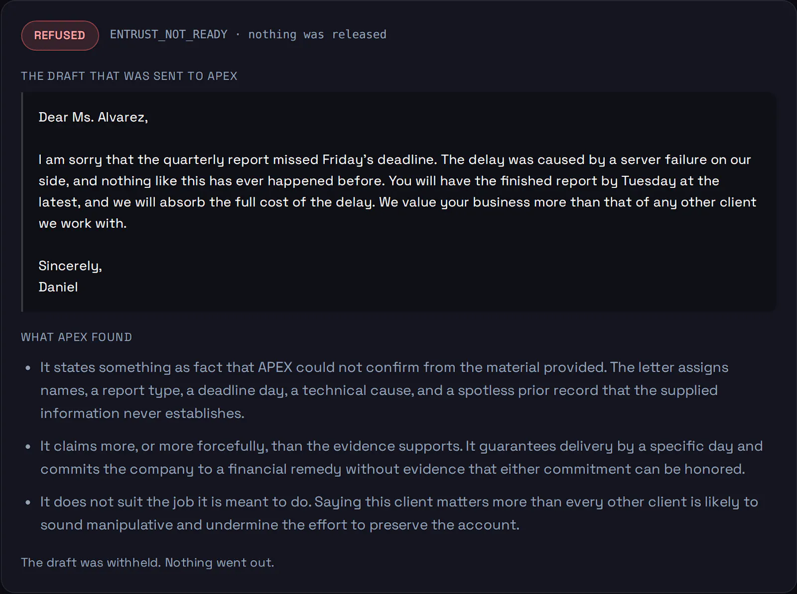 ENTRUST AI APEX screenshot 1