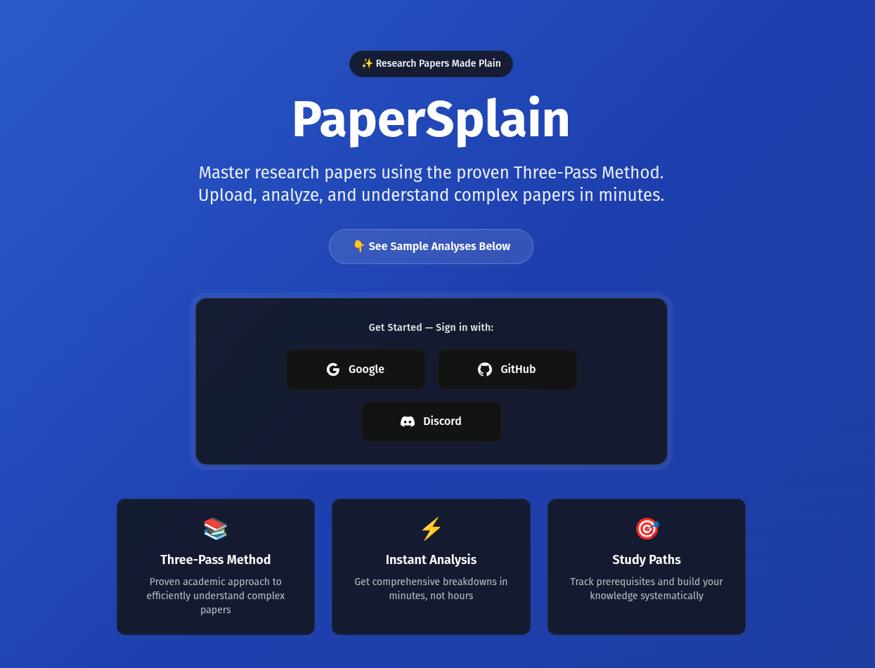 PaperSplain - Screenshot 3 showing product features and functionality