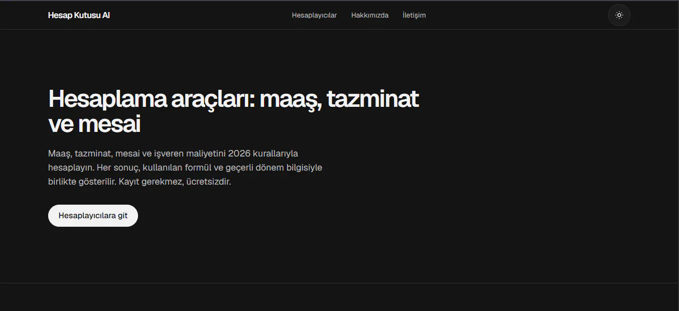 Hesap Kutusu AI gallery image