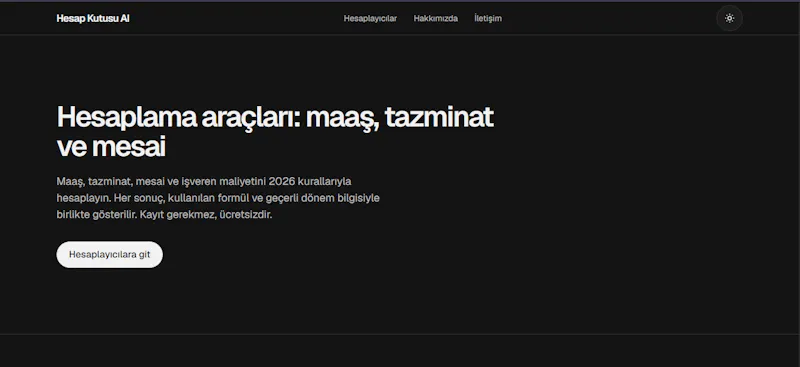 Hesap Kutusu AI screenshot 1