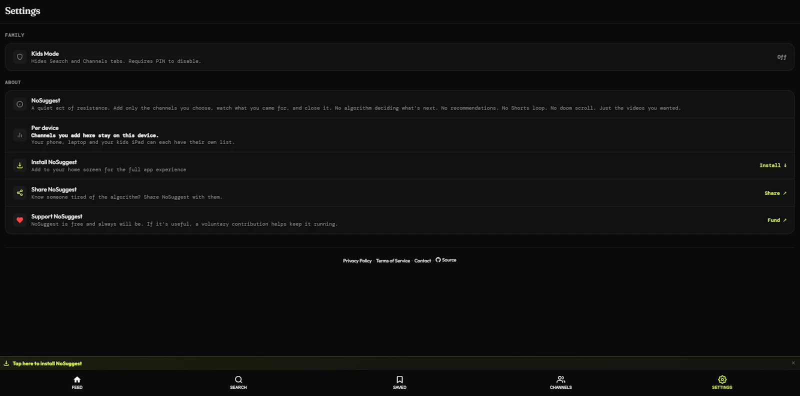 NoSuggest screenshot 6