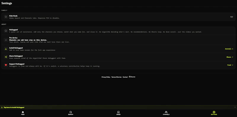 NoSuggest screenshot 6