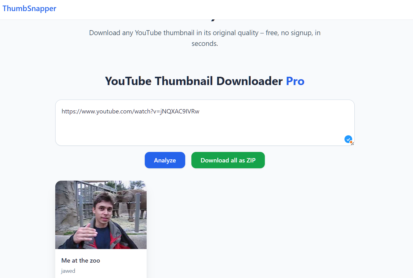 YouTube Thumbnail Downloader  gallery image