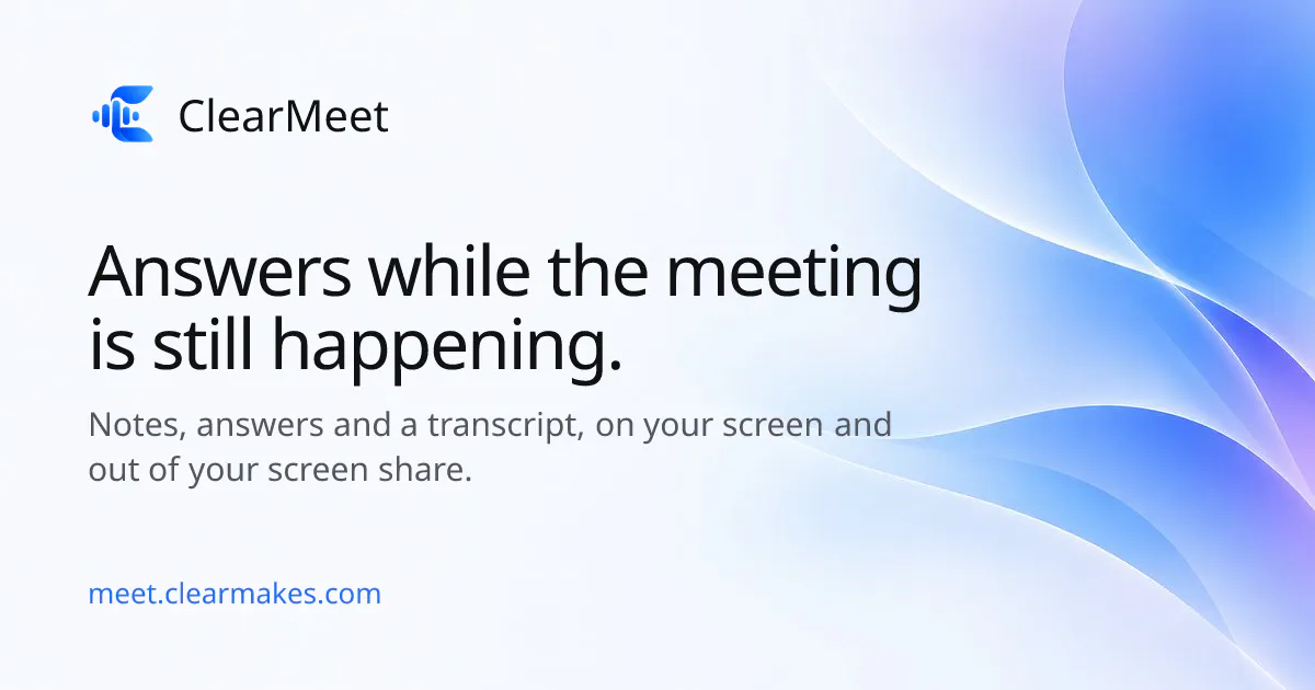 ClearMeet gallery image