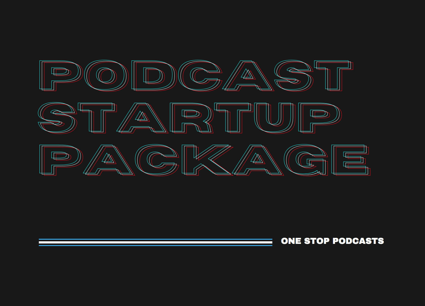 Paquete de inicio de un podcast de una parada