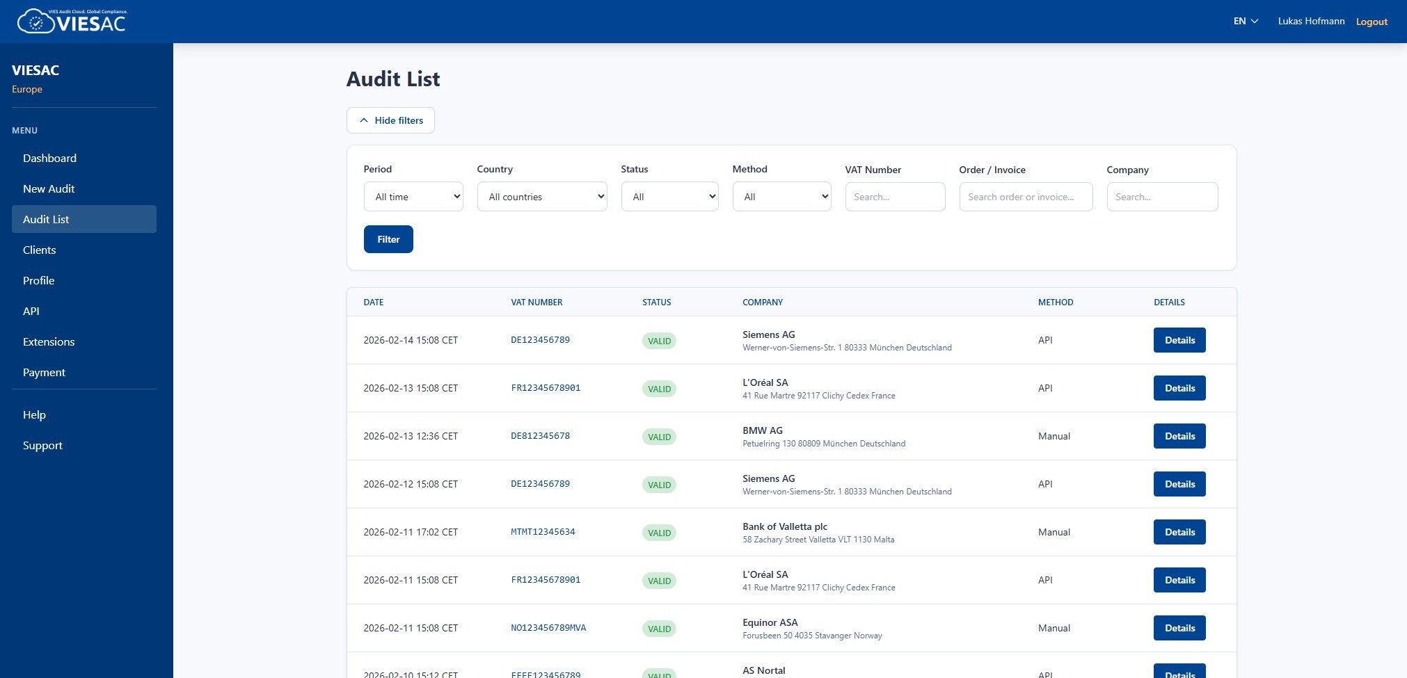 VIESAC - Screenshot 3 showing product features and functionality