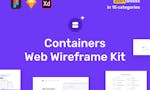 Containers Web Wireframe Kit image