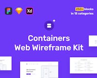 Containers Web Wireframe Kit image