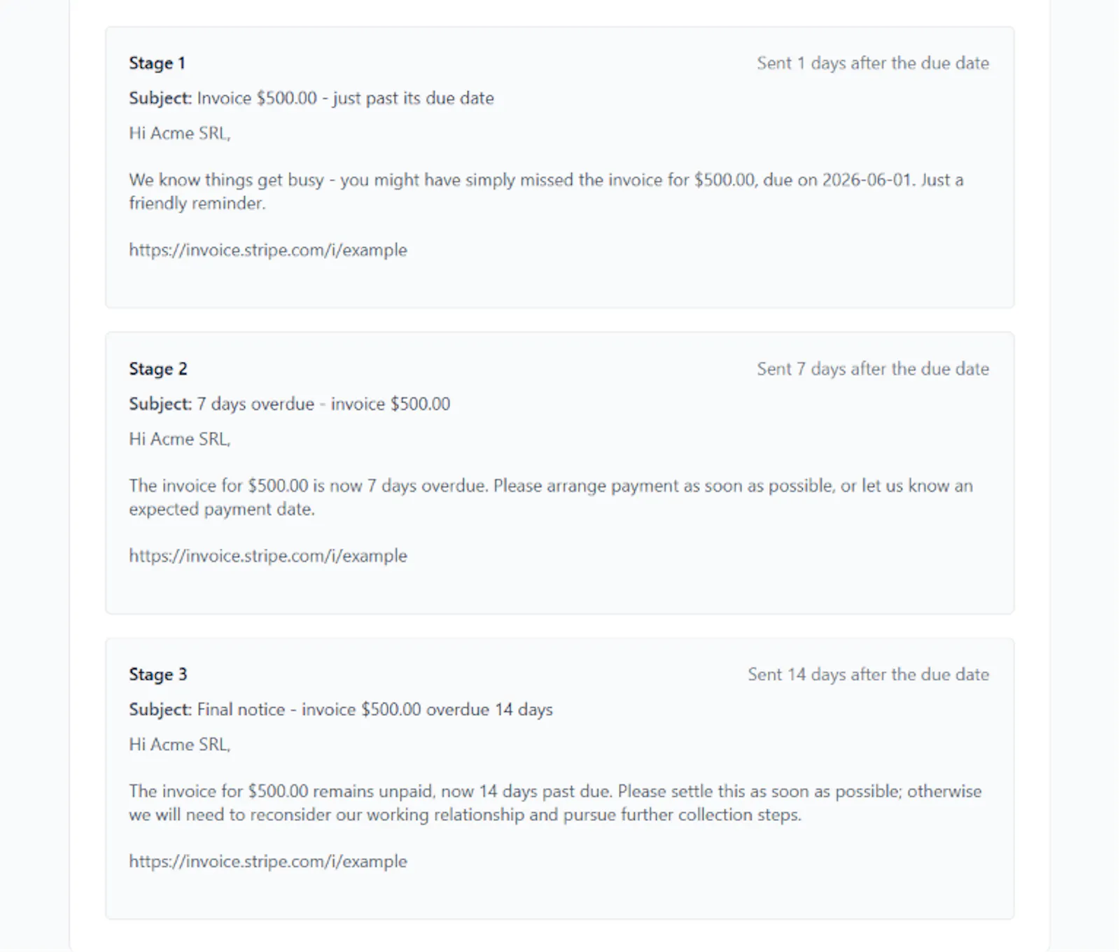Follow-up Invoices screenshot 3