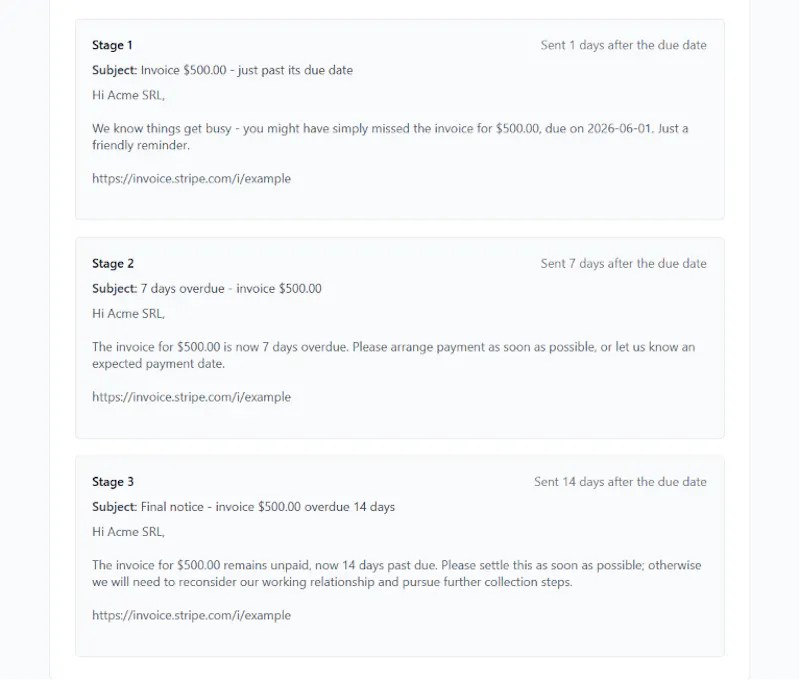 Follow-up Invoices screenshot 3