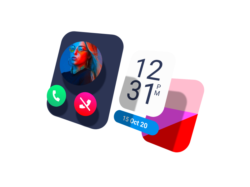 Mídia 4 de Mais design de interface do usuário