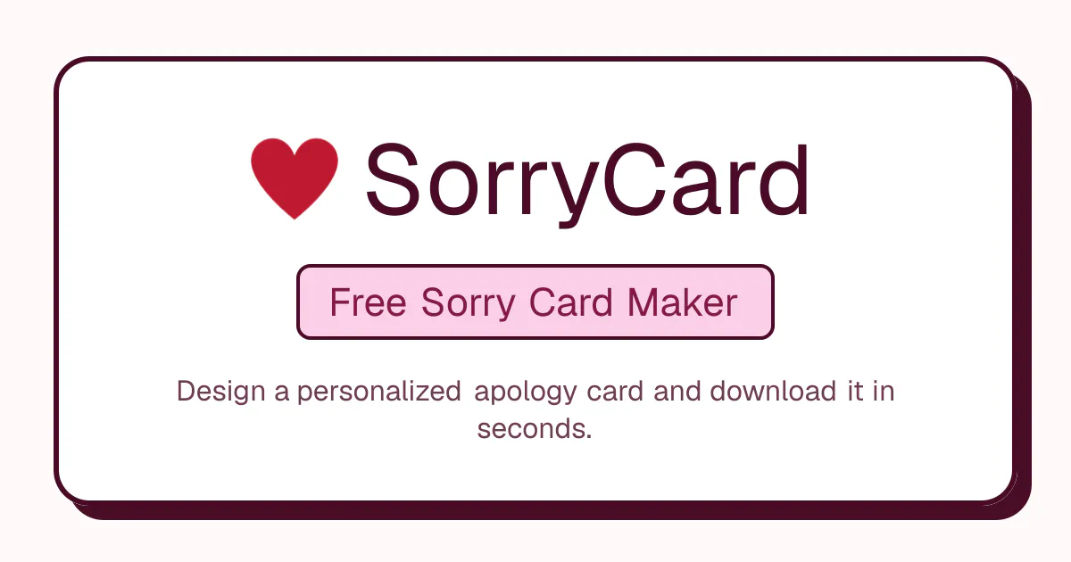 SorryCard gallery image