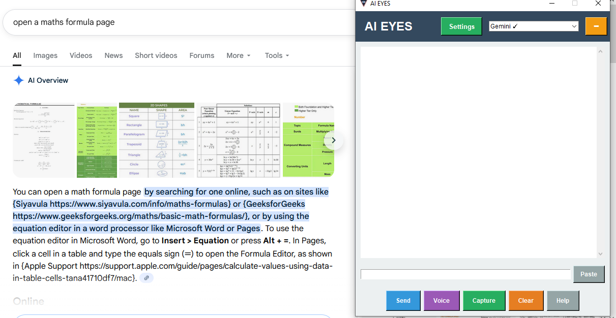 AI Eyes - Screenshot 3 showing product features and functionality