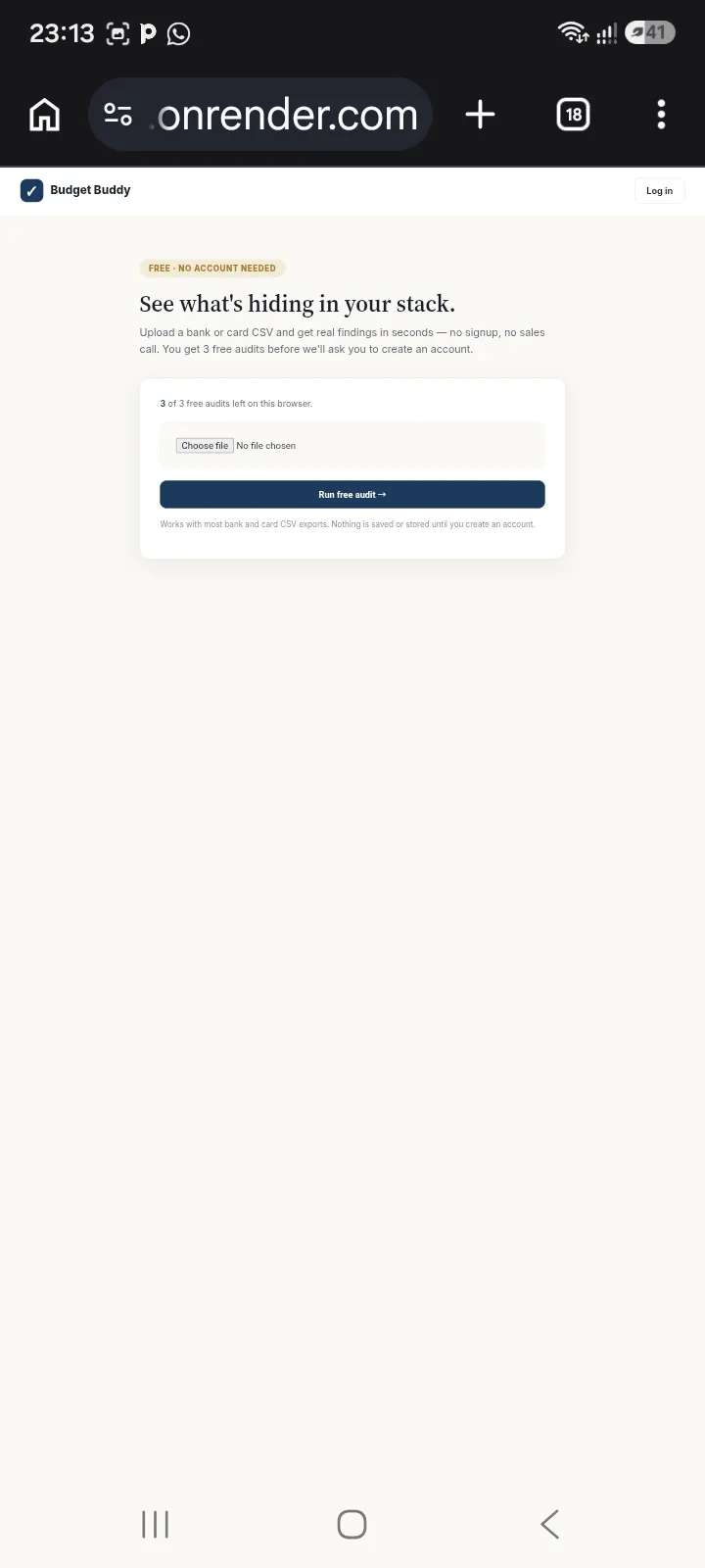 Budget Buddy— Find software waste  gallery image