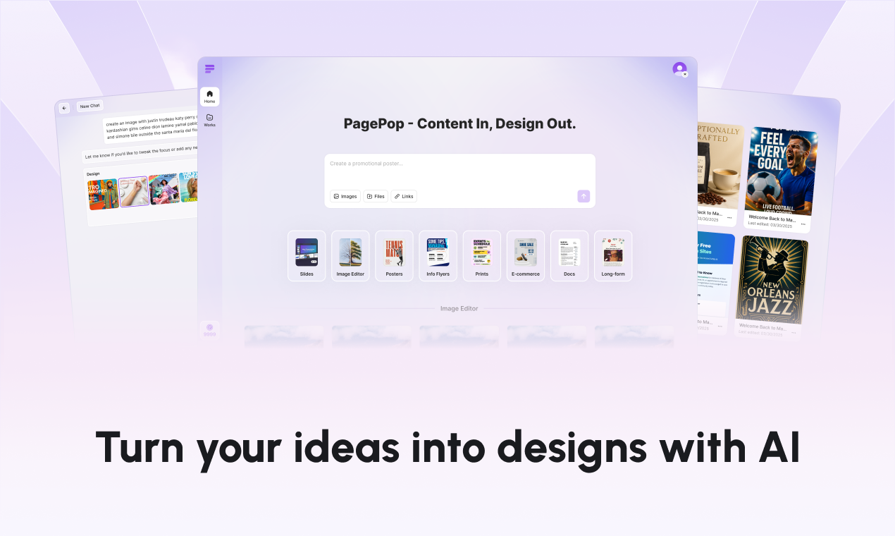 PagePop - Main product screenshot demonstrating key features and user interface
