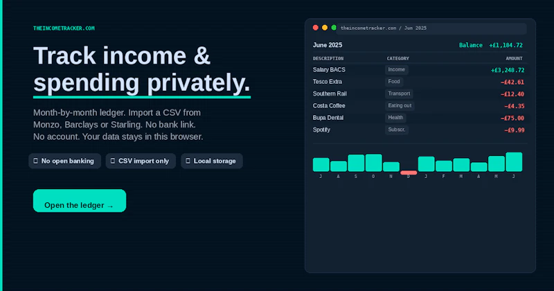 The Income Tracker screenshot 1