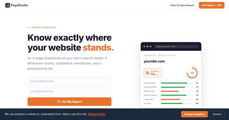 PageGrader screenshot 1