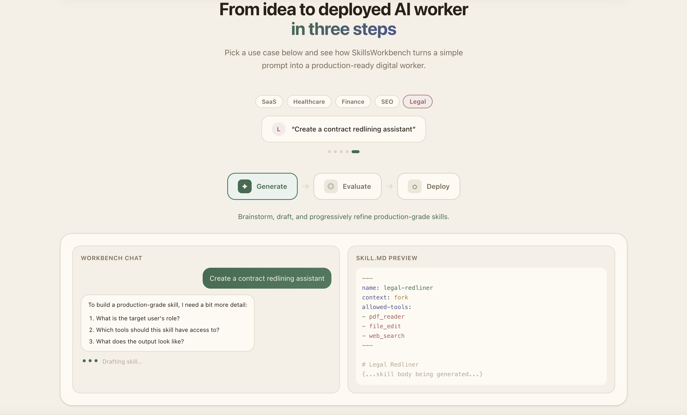 AI Skills Workbench gallery image