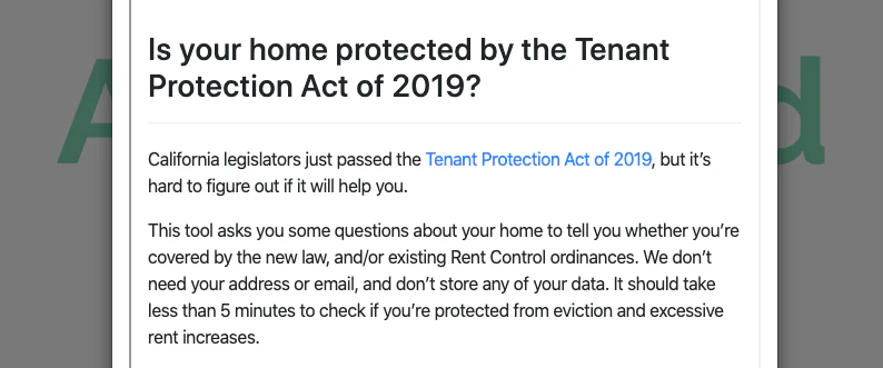 California Rent Control