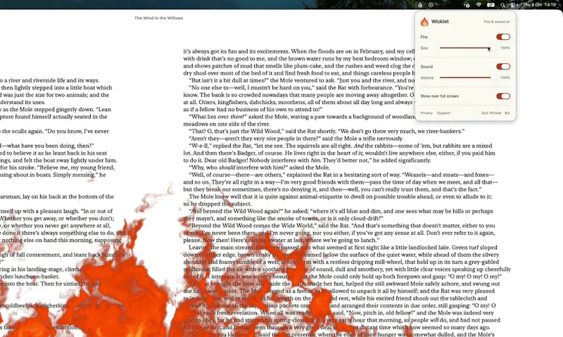 Wicklet screenshot 4