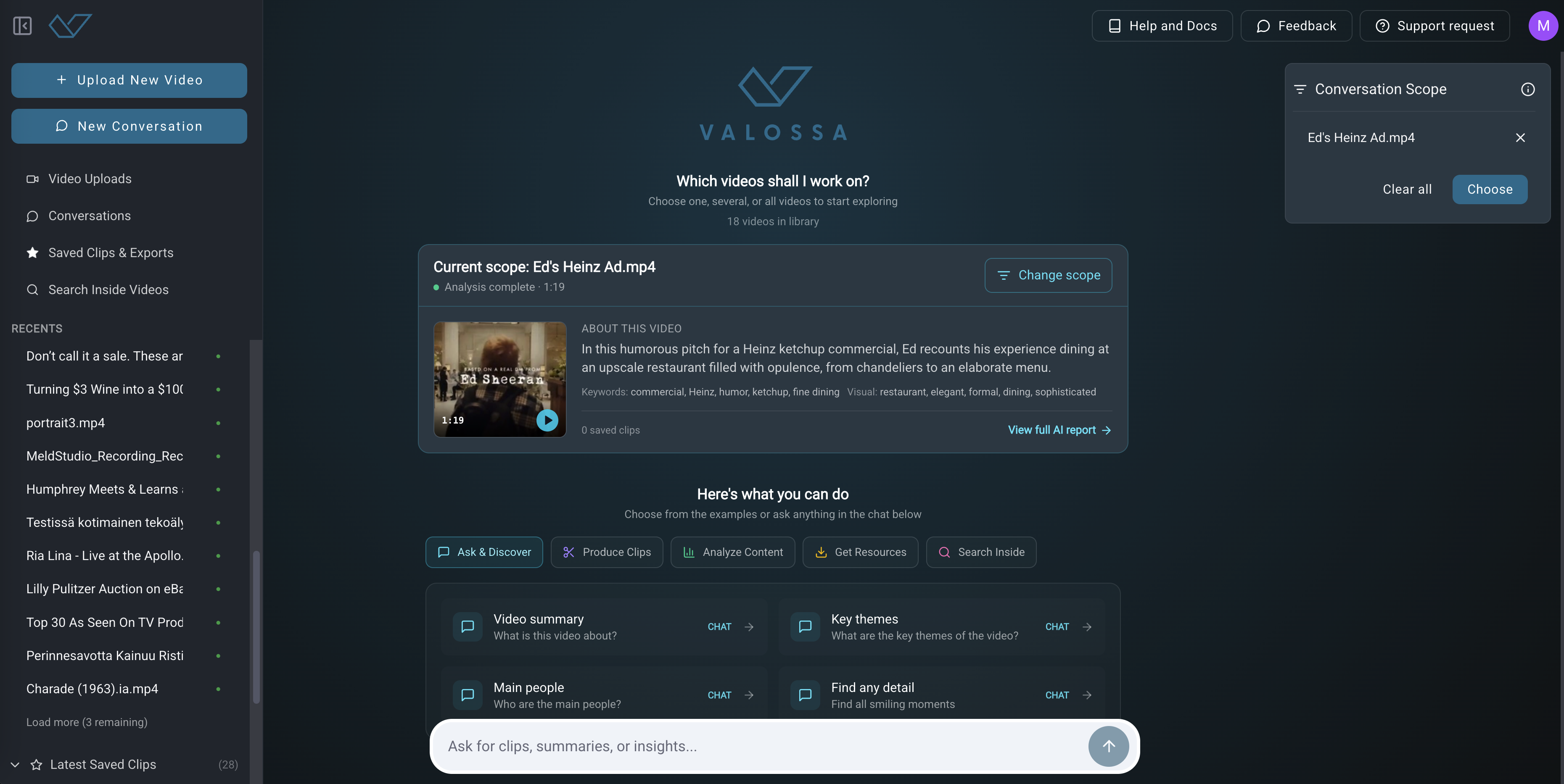 Valossa Assistant gallery image