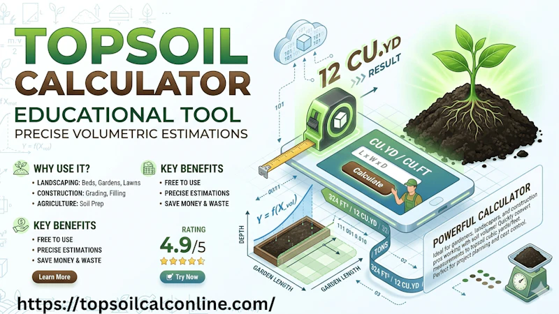 Topsoil calculator screenshot 1