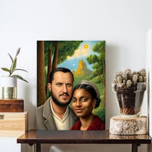 AI-Painted Romantic Printed Portraits gallery image