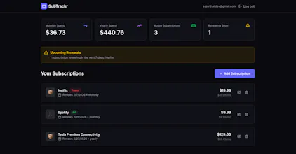 SubTrackr gallery image