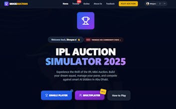 IPL Auction Simulator 2025 gallery image