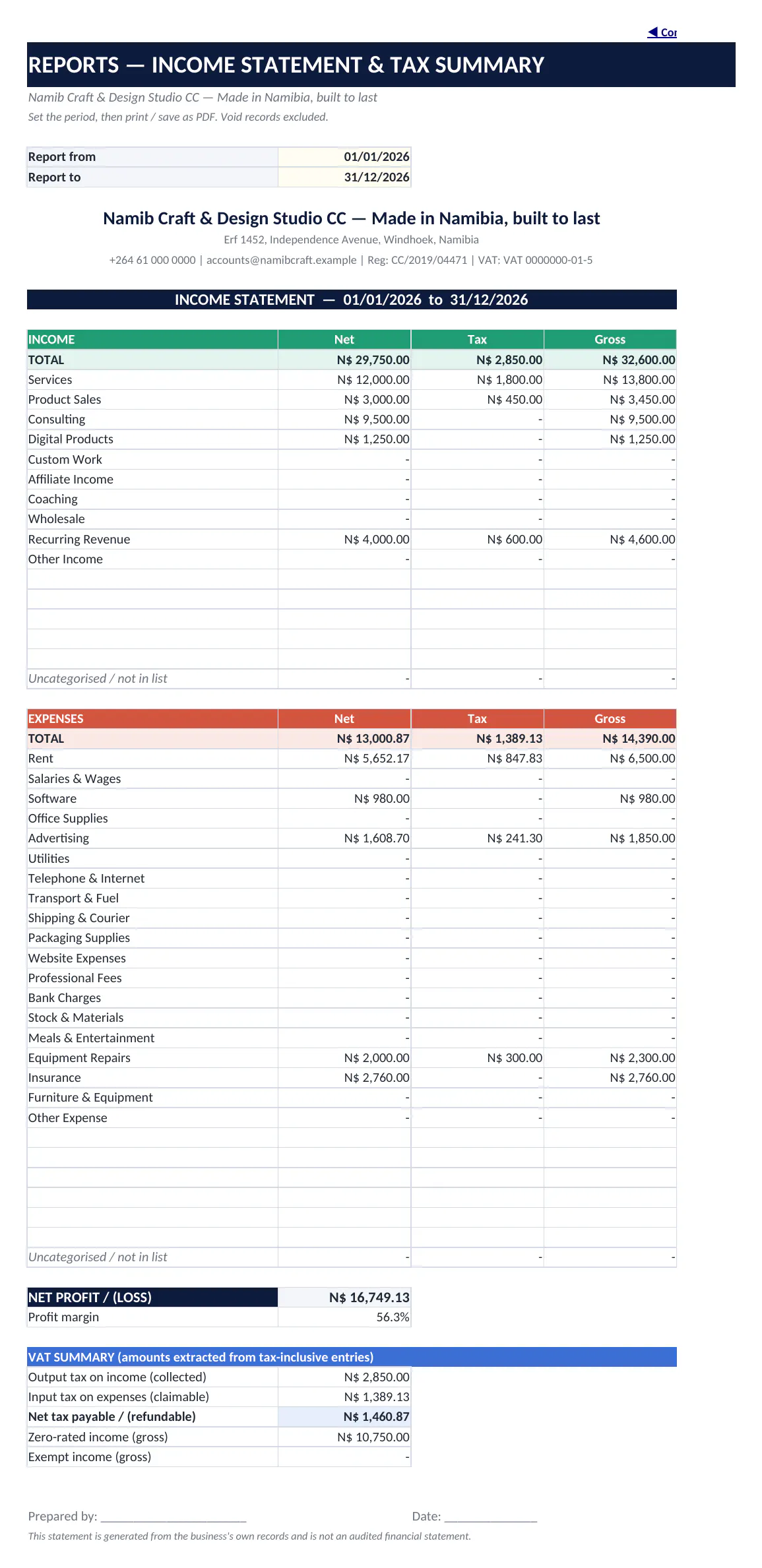 Small Business Bookkeeping System gallery image