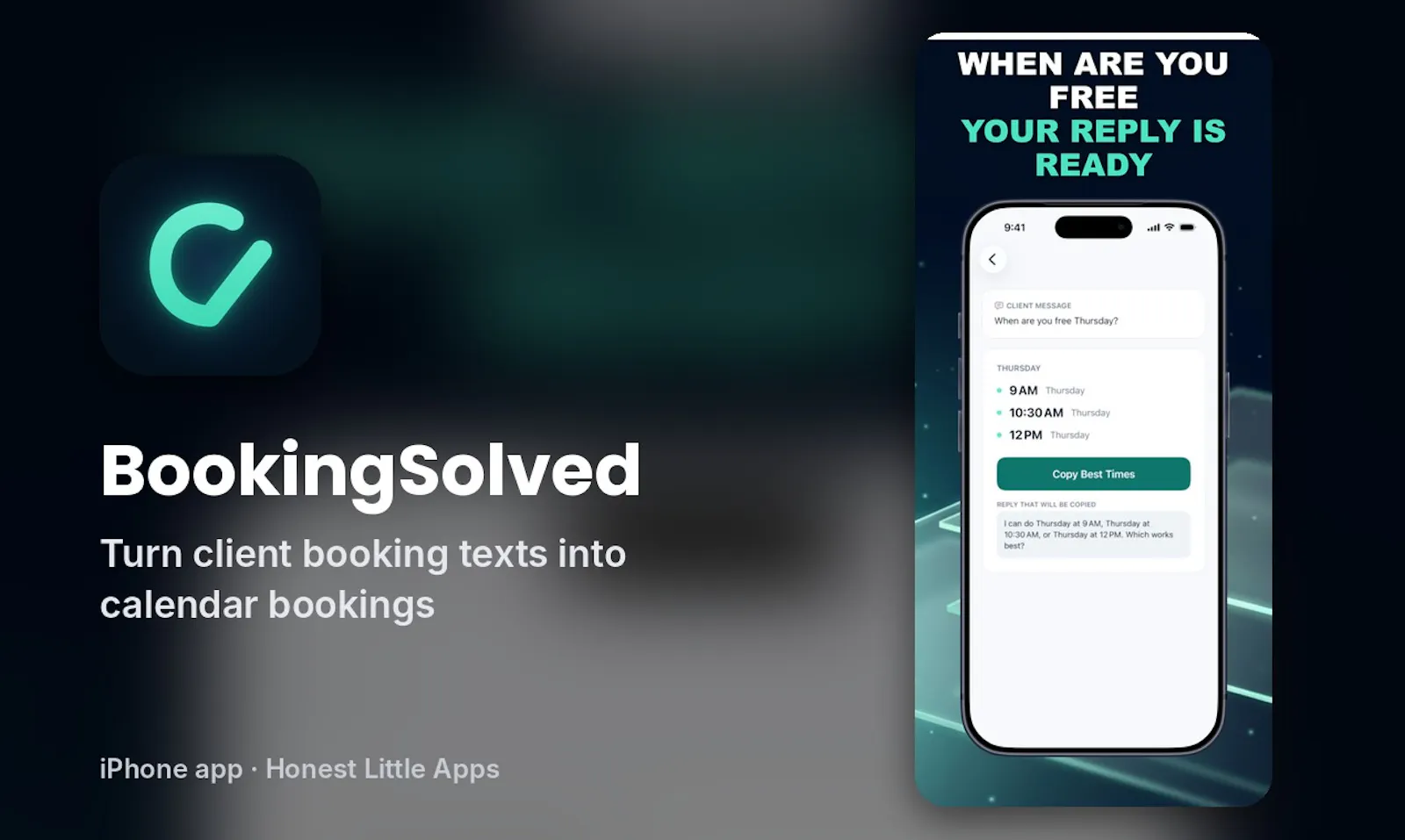 BookingSolved: Client Booking screenshot 1