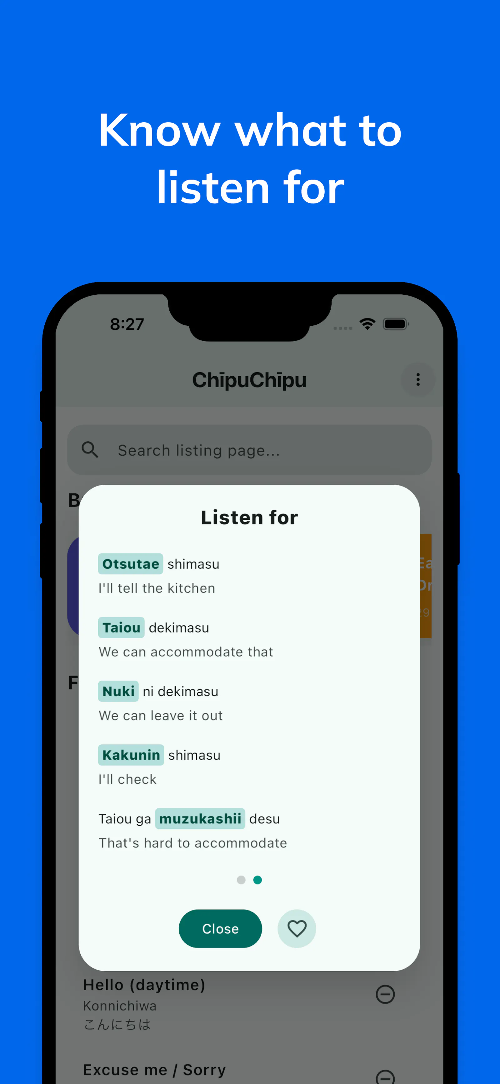 ChīpuChīpu: Travel Japanese screenshot 5