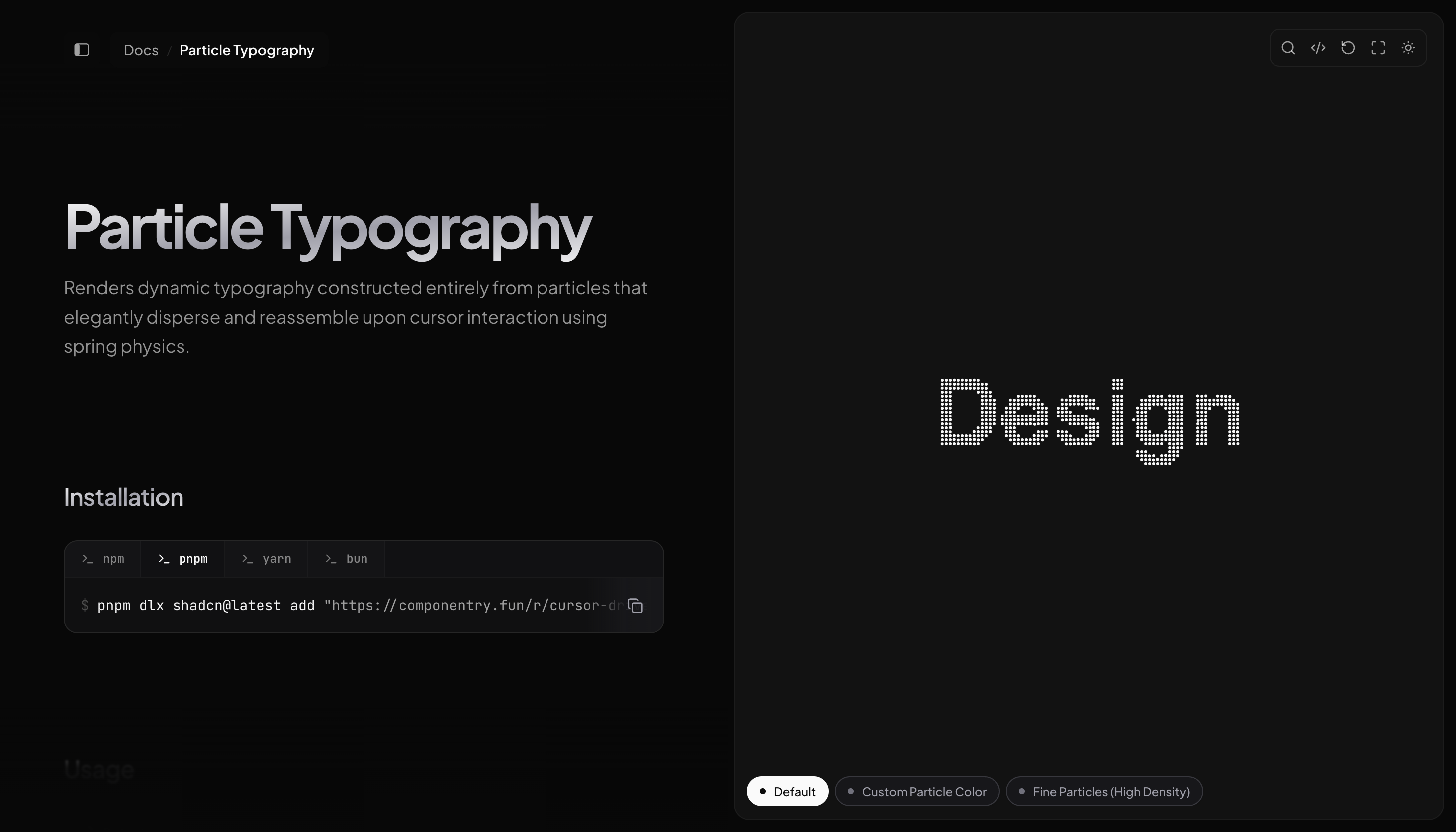 Componentry gallery image