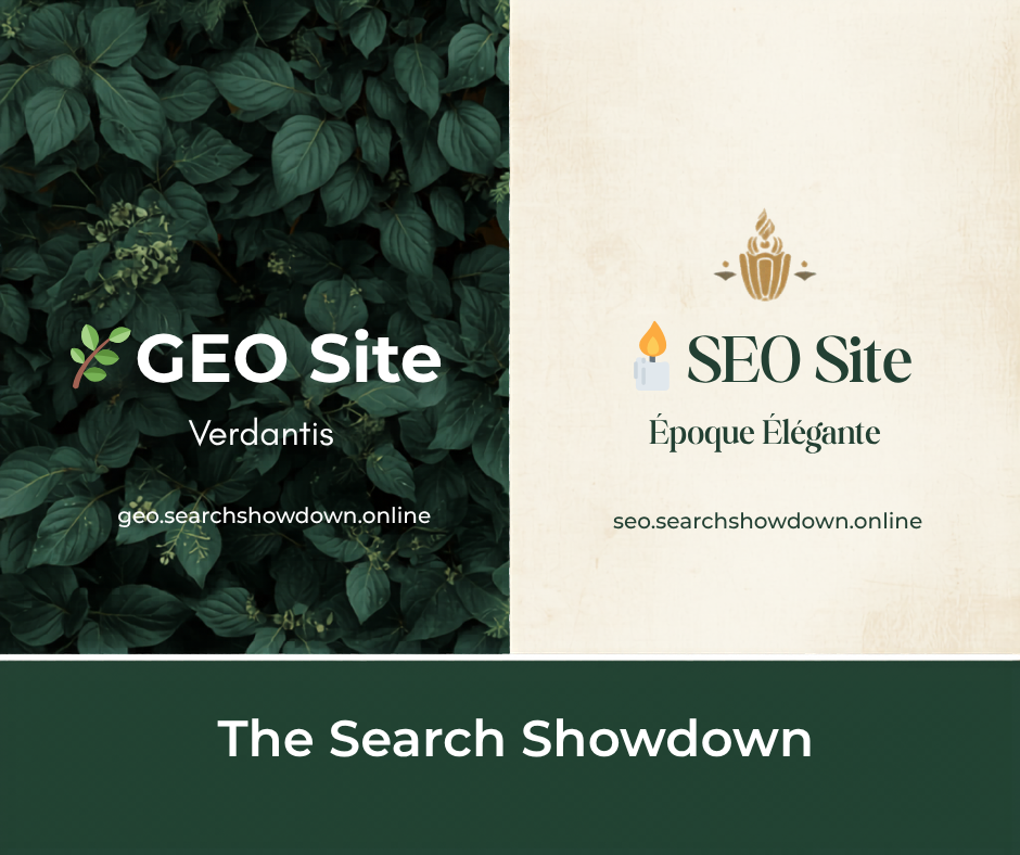 SEO vs AI Search, Live Experiment