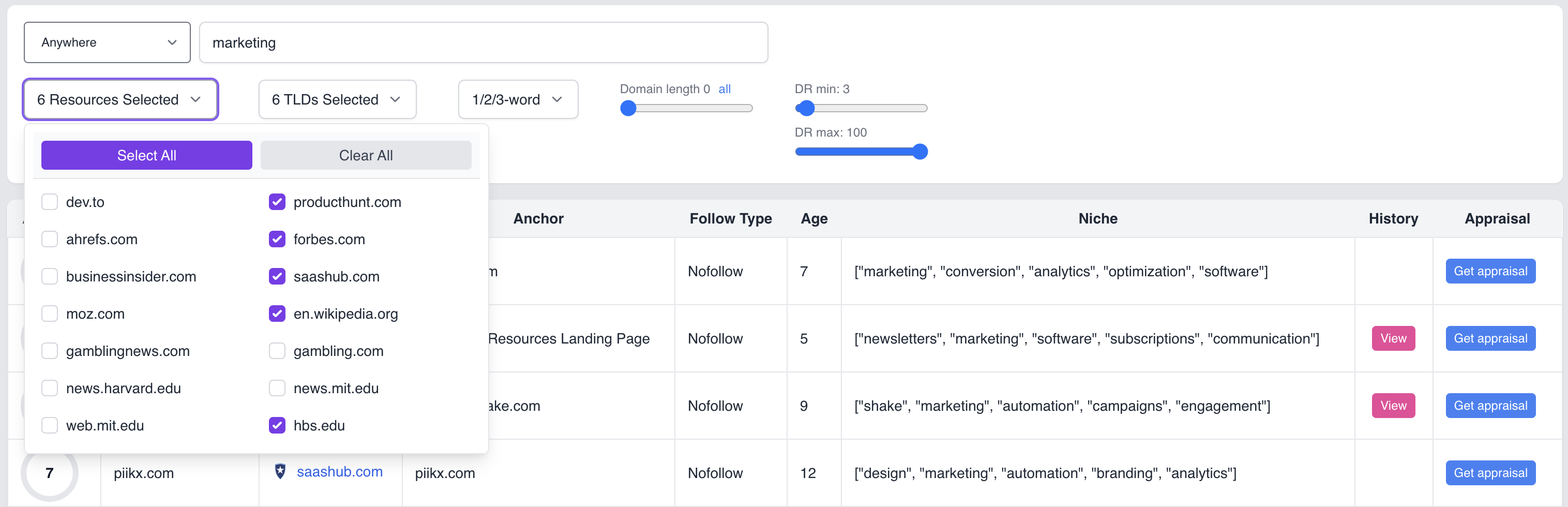 Média GoneDomains SEO Tool - Quality backlinks that work — and that Google loves 4