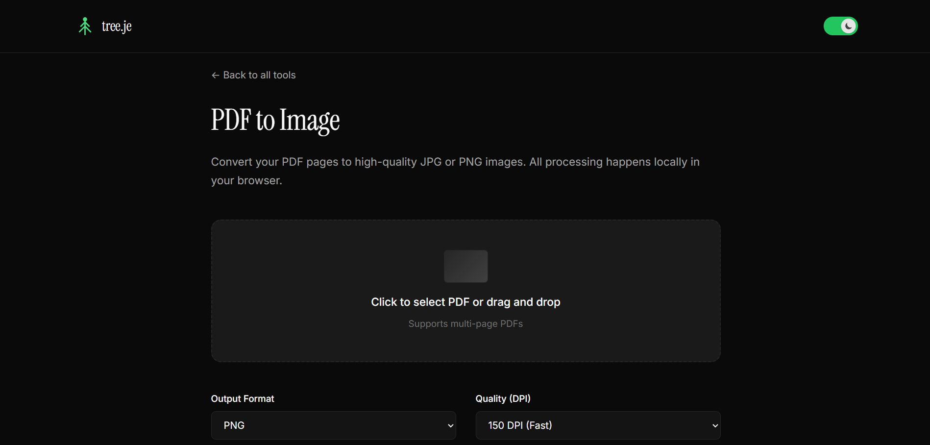 tree.je- Simple, private file conversion gallery image
