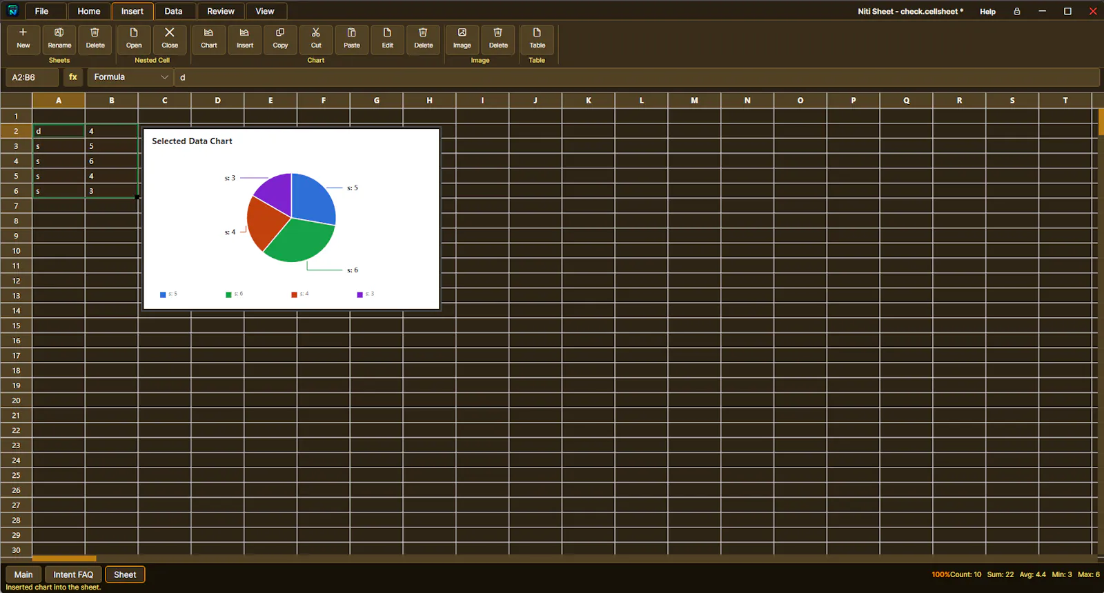 Niti sheet screenshot 3