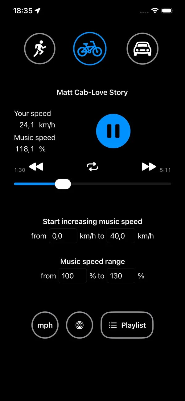 Accelerando: Play with motion - Main product screenshot demonstrating key features and user interface