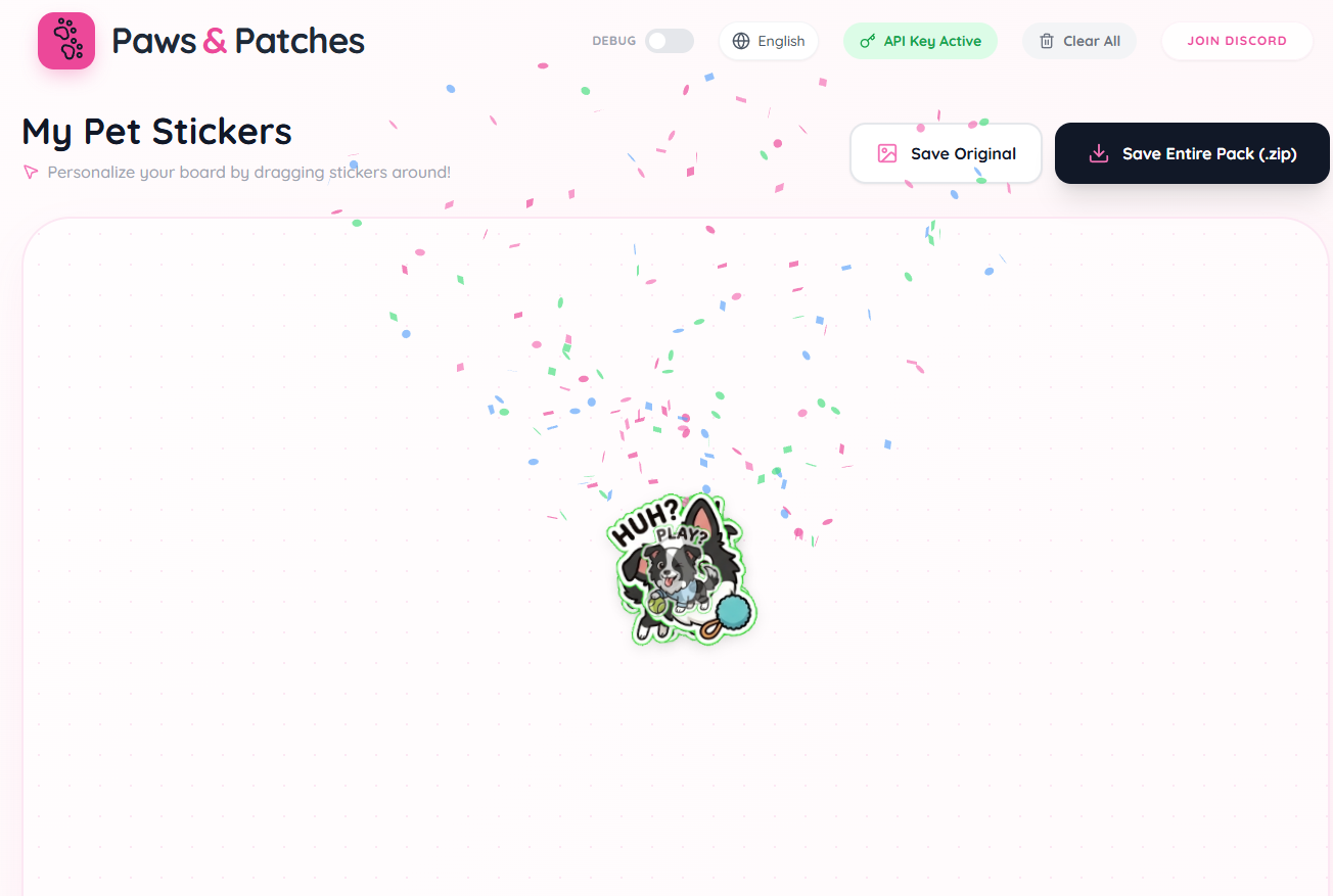 Paws & Patches - Main product screenshot demonstrating key features and user interface