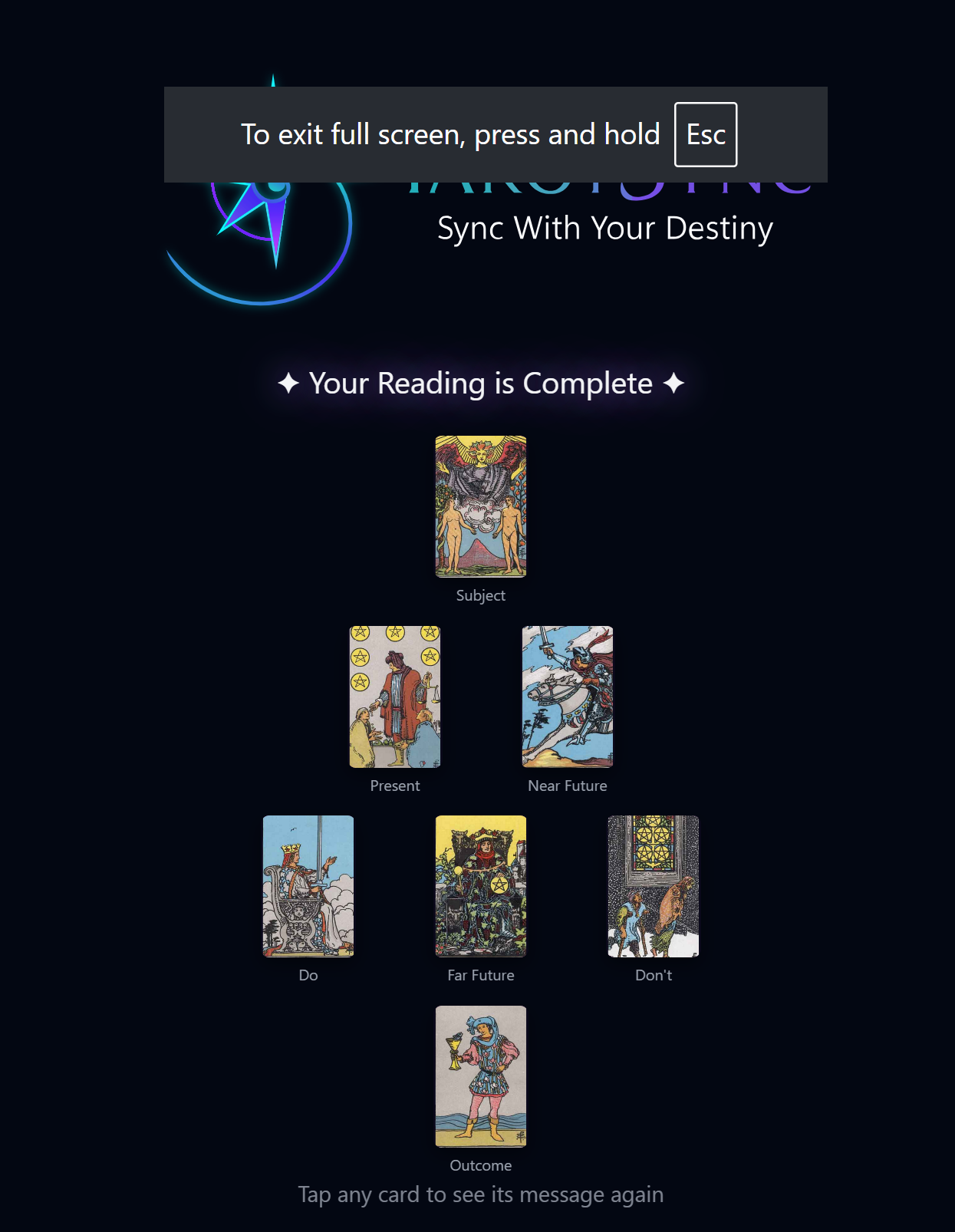 TarotSync gallery image