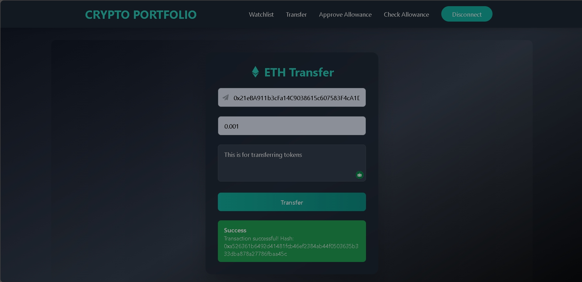 Crypto Portfolio gallery image