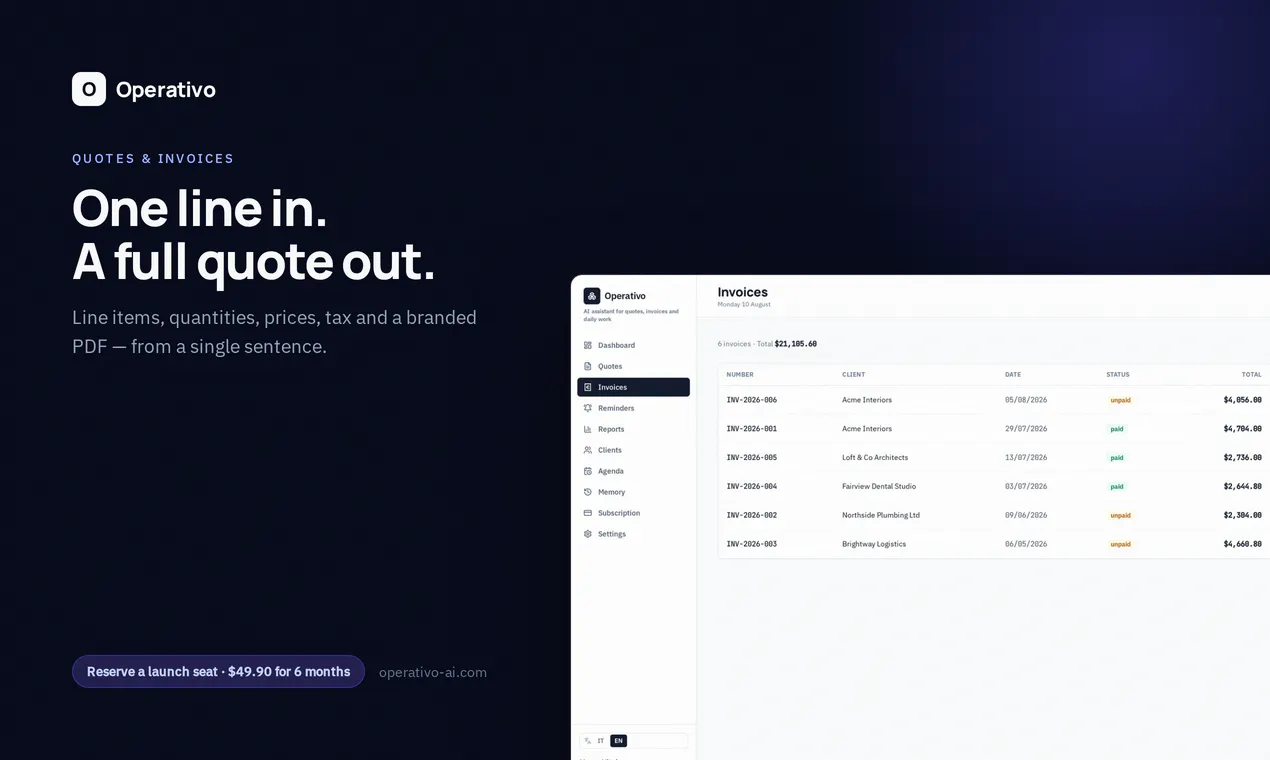 Operativo-AI screenshot