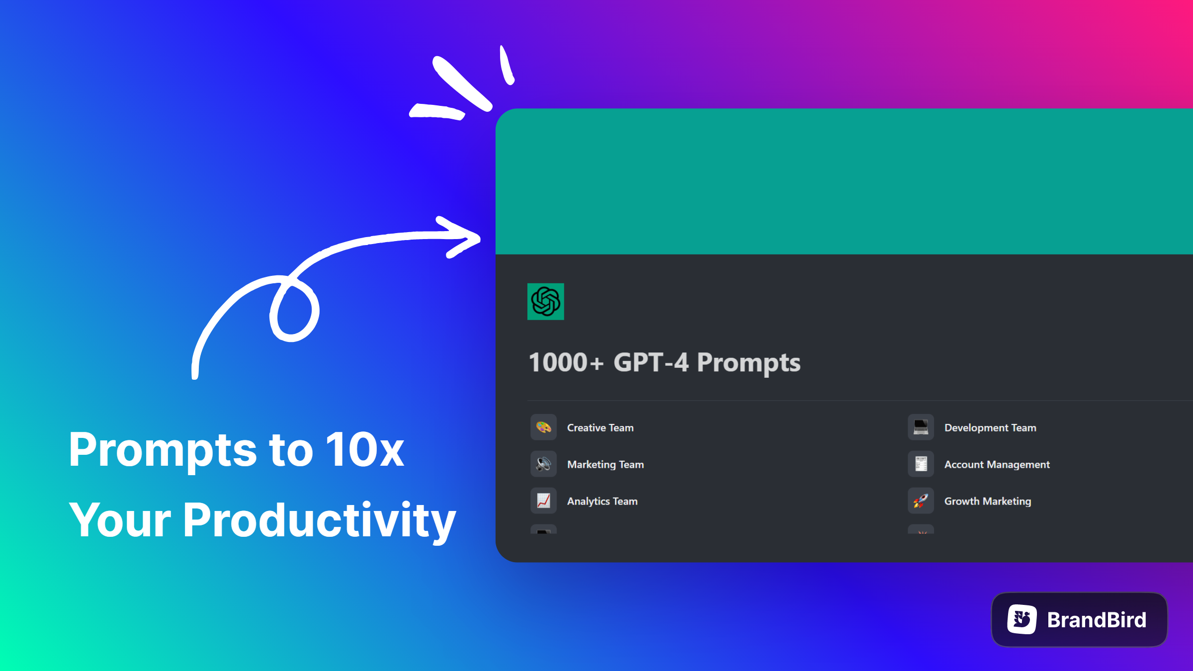 1,000 GPT-4 พรอมต์ - ใช้ GPT-4 เพื่อประหยัดเวลาทำงานด้วยตนเอง 100 ชั่วโมง media 1
