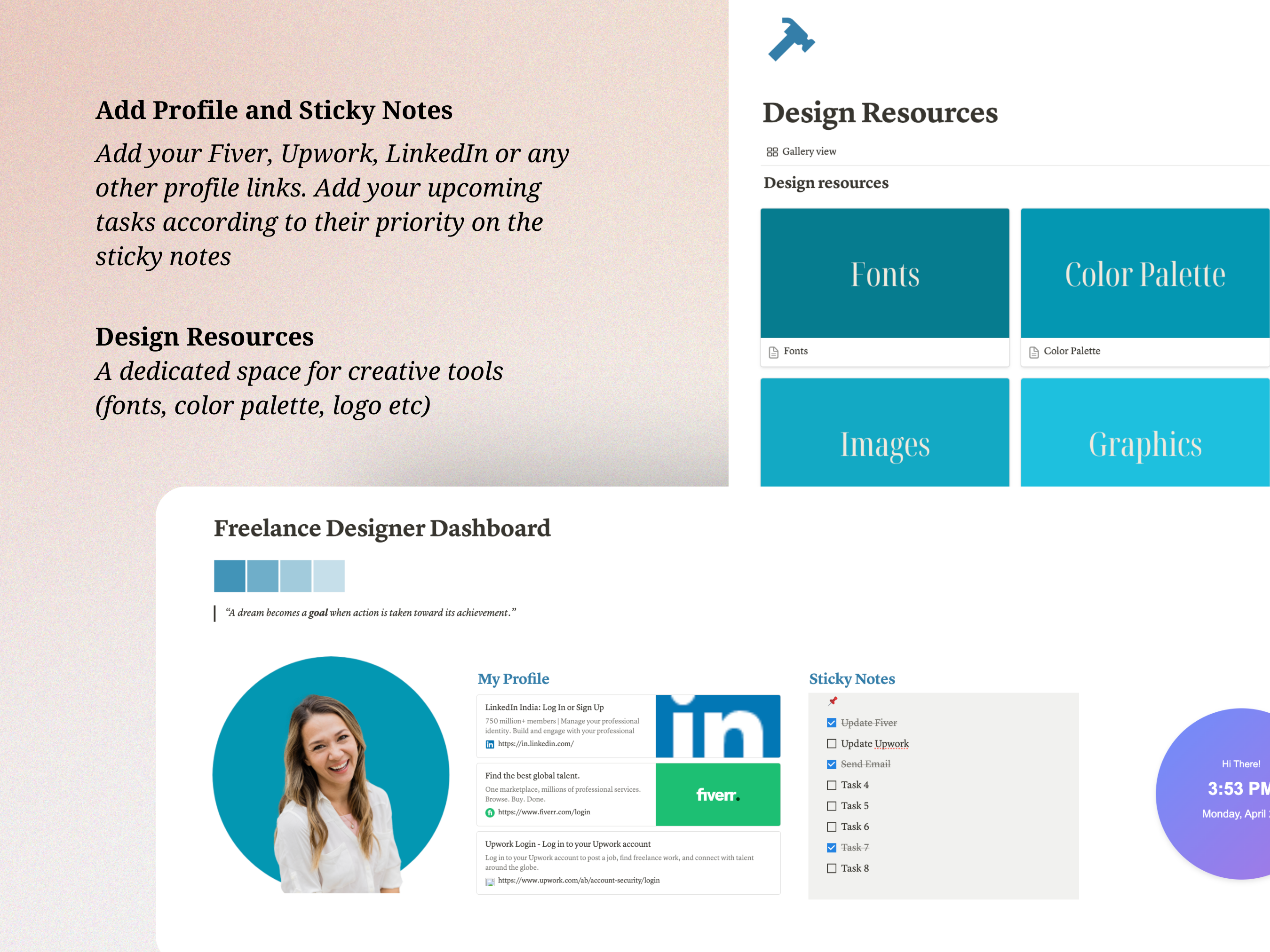 Notion Dashboard for Freelance Designers media 6