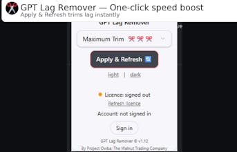 Chat GPT Lag Remover gallery image